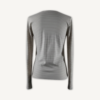 Blusa Basiquinha Listrada Areia - Costas