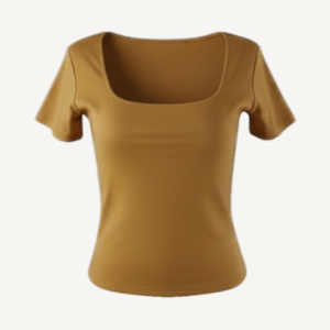 blusa square manga curta