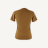 Blusa Square Manga Curta Lisa Ouro Velho - Costas