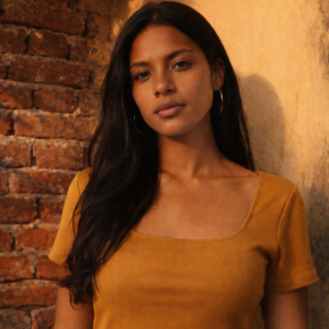 blusa square manga curta