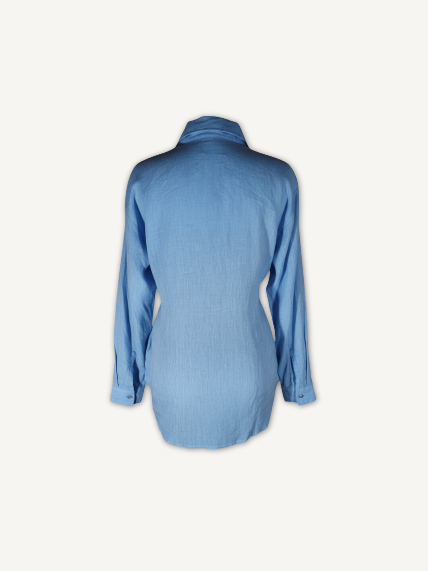 Camisa Social Vital Azul Céu - Costas