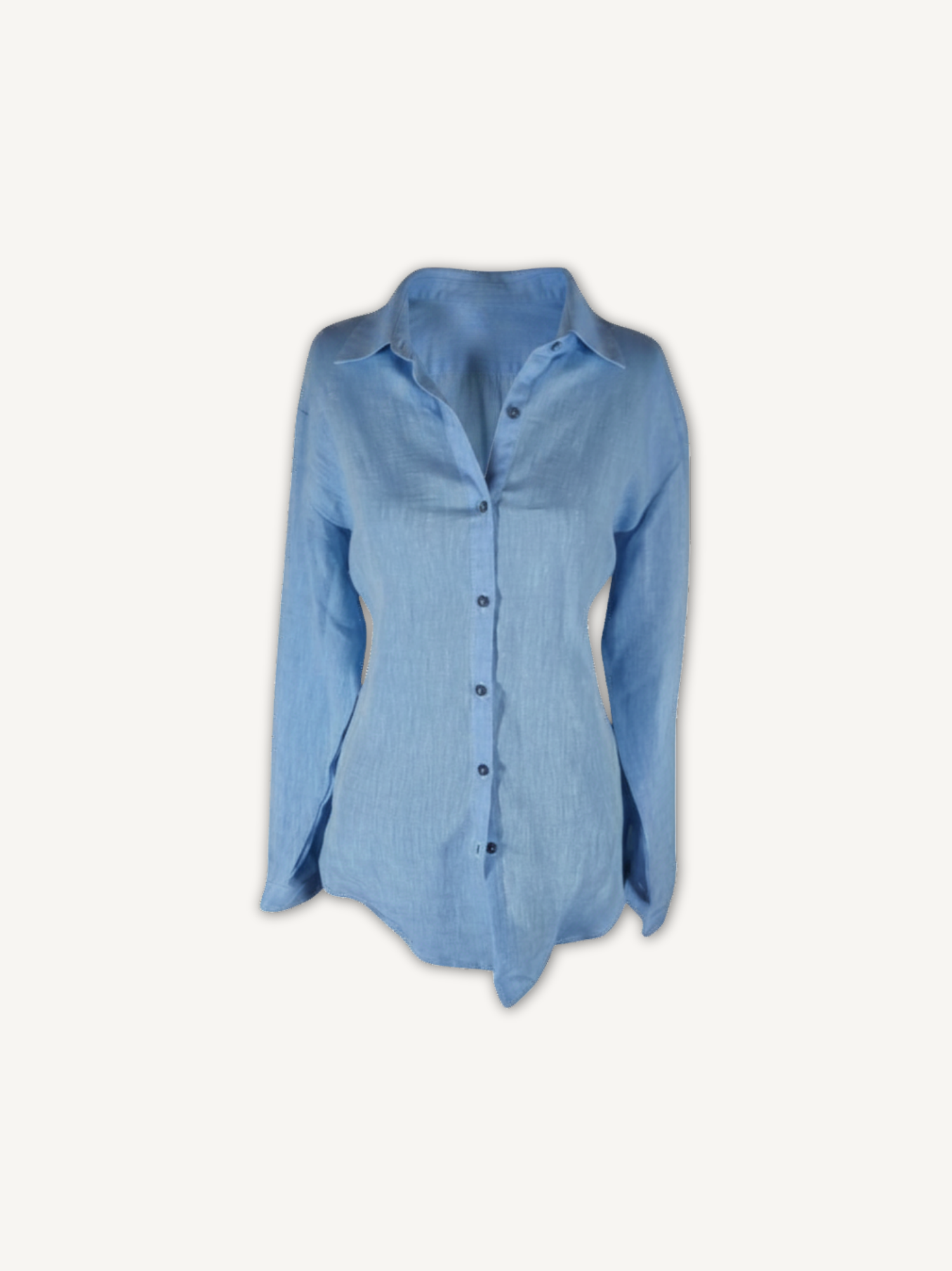 Camisa Social Vital Azul Céu - Frente